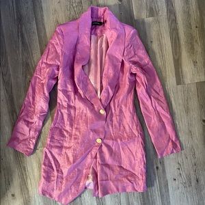 Never worn! PLT blazer dress in fuchsia size US4